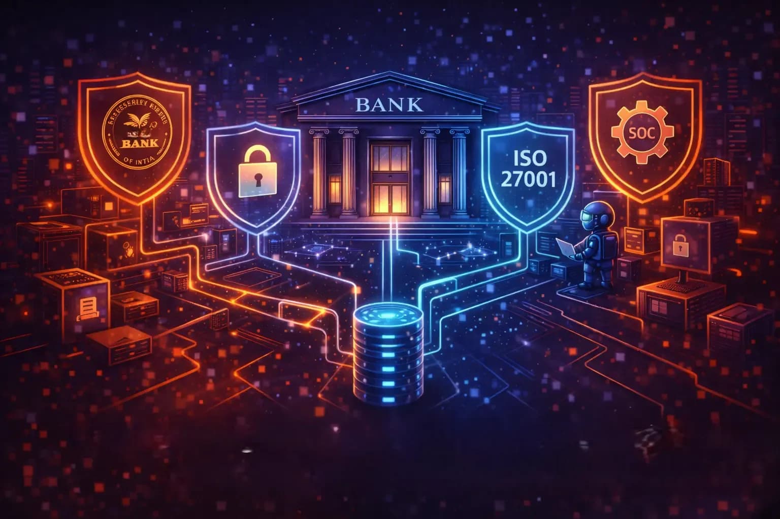 How LMS (Log Management Systems) with AI correlation to Help Banks Meet RBI, PCI-DSS, ISO 27001, and SOC Requirements
