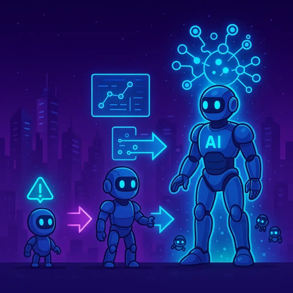 The Evolution of AI Agents: From Simple Reflex to Fully Autonomous Learning Systems